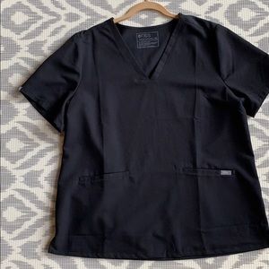Figs black scrub top